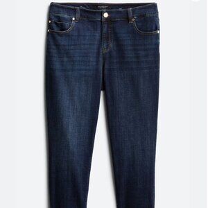 Liverpool Peyton Slim Boyfriend Jeans — Dark Wash — Size 16W